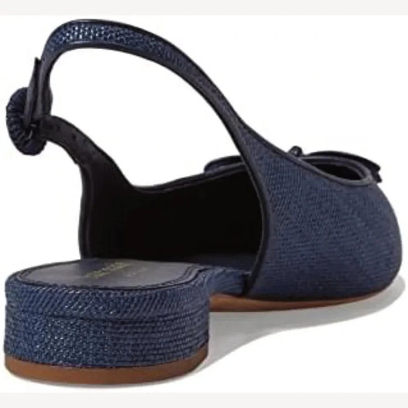 Size 8 - NWT Kate‎ Spade Kate Spade New York Veronica Raffia Blazer Blue - Picture 4 of 5